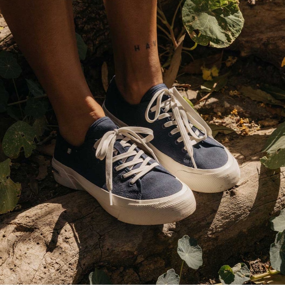 Navy Canvas Sneakers